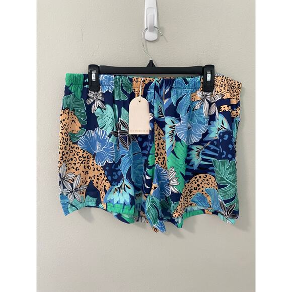 New Van Winkle & Co Safari Print Pajamas Shorts Size XL - Picture 1 of 3